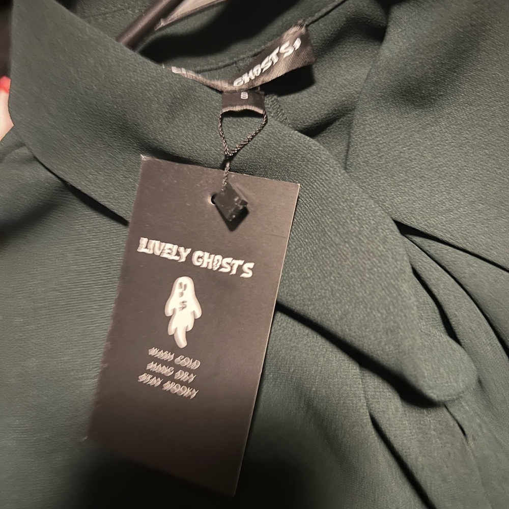 Lively Ghosts Women's Dark Green Midi Dress